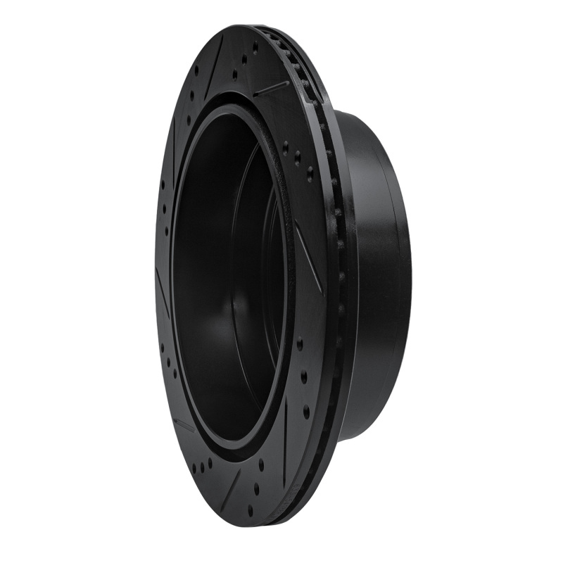 Ford F-150 Brake Rotor (1) - Rear Right - R1 Concepts - Drilled & Slotted - Black - `04-`11